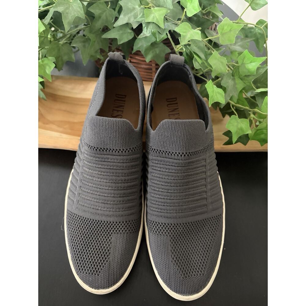 CLOSET CLEANOUT DUNES Memory Foam, Gray Knit Slip-On Shoes, Sz 9 M